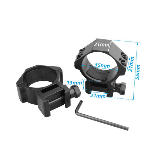 Universal Tactical Scope Mounting Ring Set Bowlift