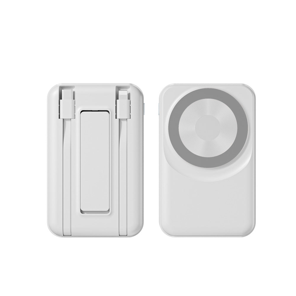 Portable power bank with integrated charging cable Bowlift