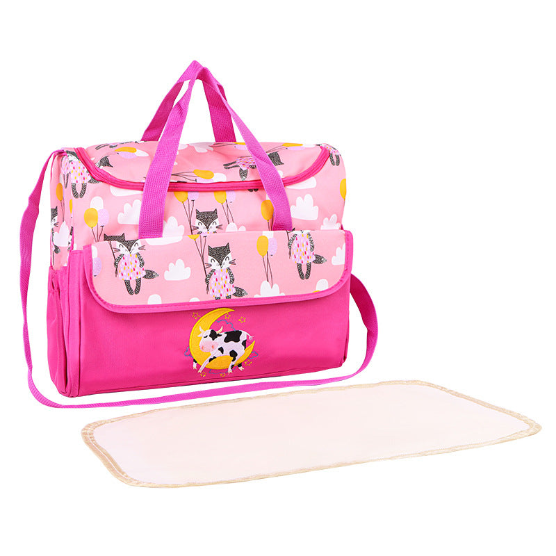 Multifunctional diaper bag with integrated changing mat Bowlift