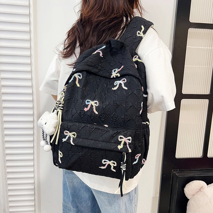 Creative Bow Patterned Backpack Bowlift