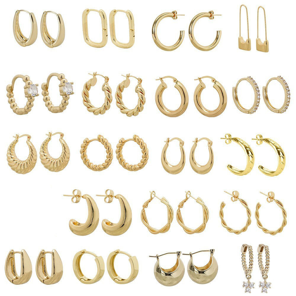 Sleek Curved Huggie Earrings Bowlift