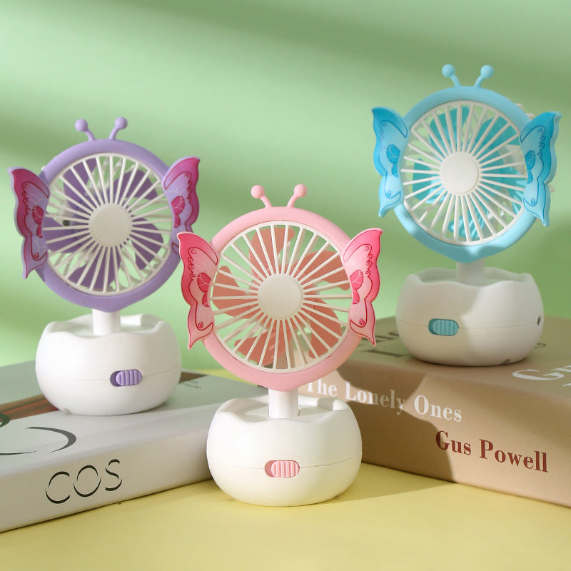 Portable Floral Mini Fan Bowlift