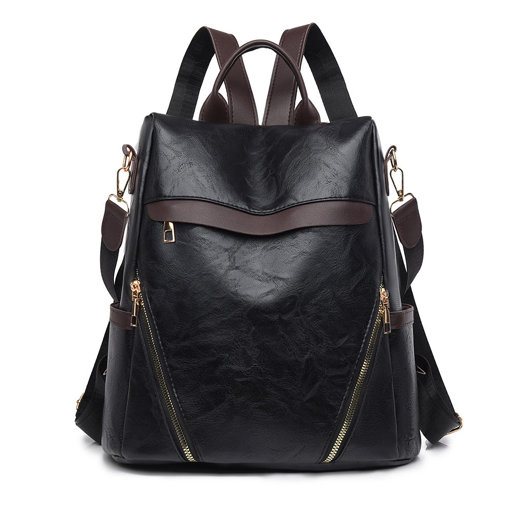 Multi-Functional Leather Backpack Bowlift