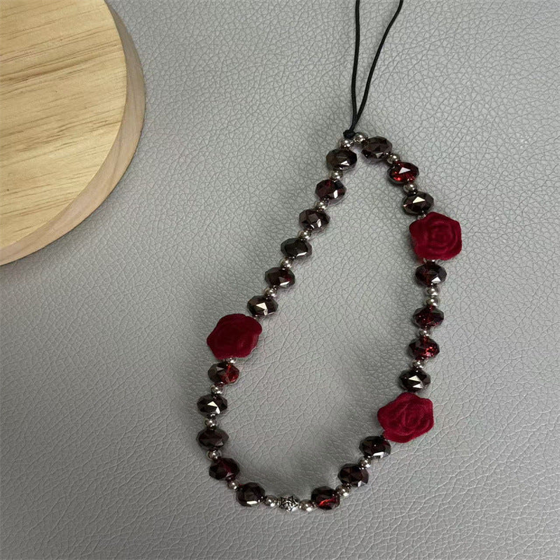 Elegant Floral Beaded Necklace Bowlift