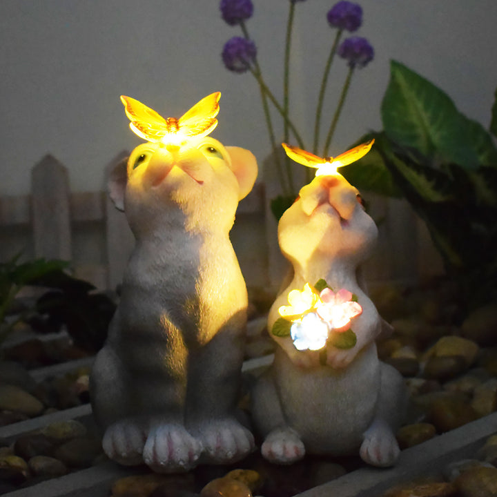 Solar Powered Succulent Turtle Garden Planter Night Light Ornament Bowlift
