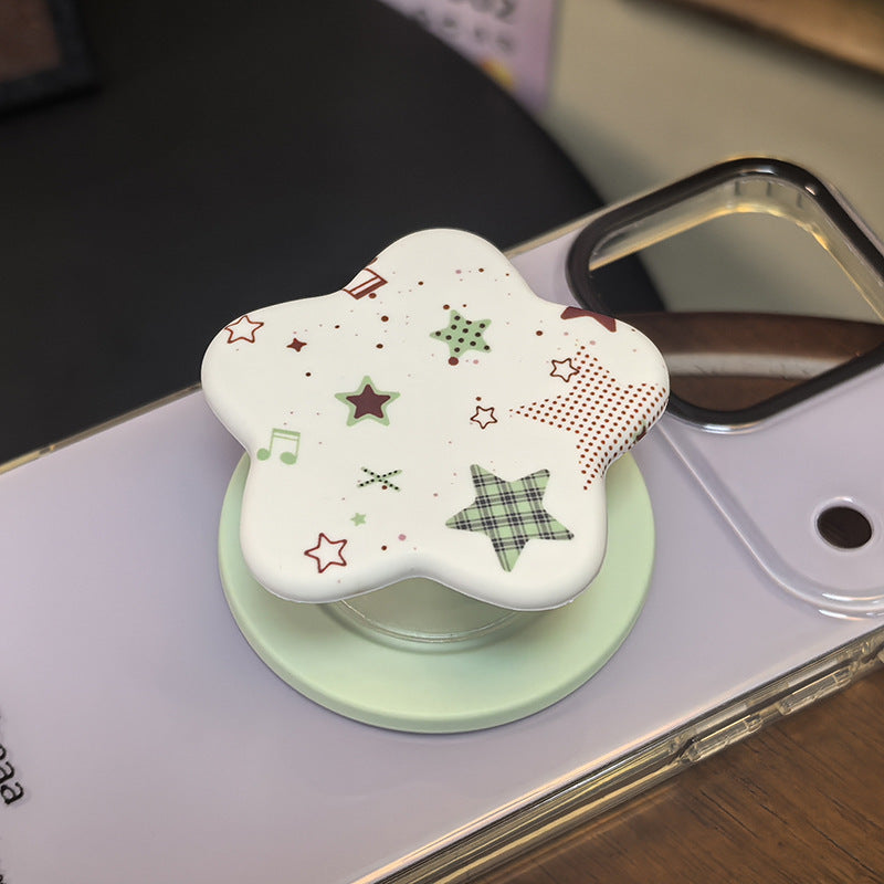 Decorative Star-Shaped Phone Grip Bowlift