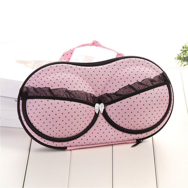 Stylish Dot Patterned Makeup Organizer Bowlift