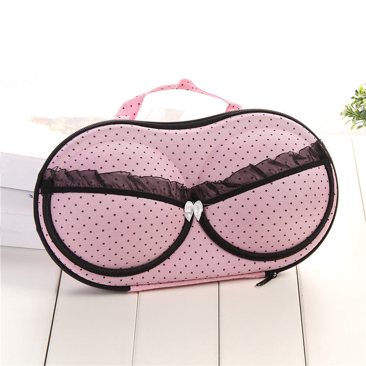 Stylish Dot Patterned Makeup Organizer Bowlift
