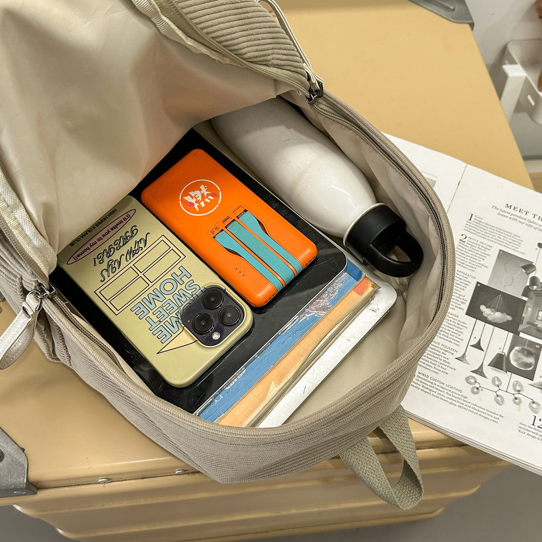 Backpack with Structured Design and Practical Front Pockets Bowlift