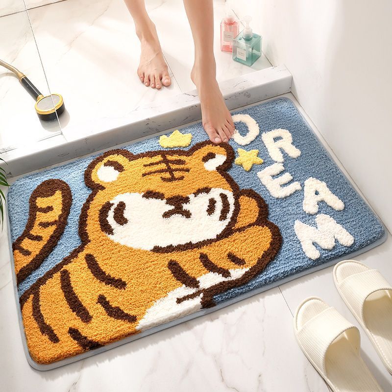 Cute Dog-Themed Bath Mat Bowlift