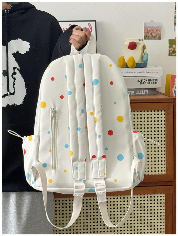 Fun-Themed Polka Dot Backpack Bowlift
