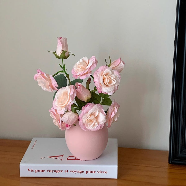 Elegant Fabric Flower Arrangement