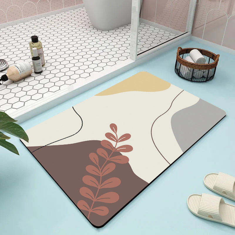 Modern Geometric Pattern Bath Mat