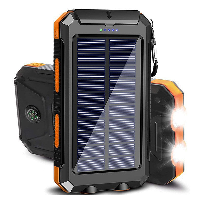 Solar Powerbank with Integrated LED Light and Compass Bowlift