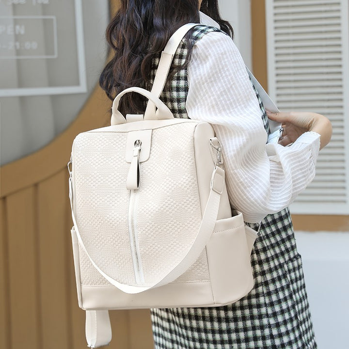 Textured Multi-Pocket Backpack Bowlift