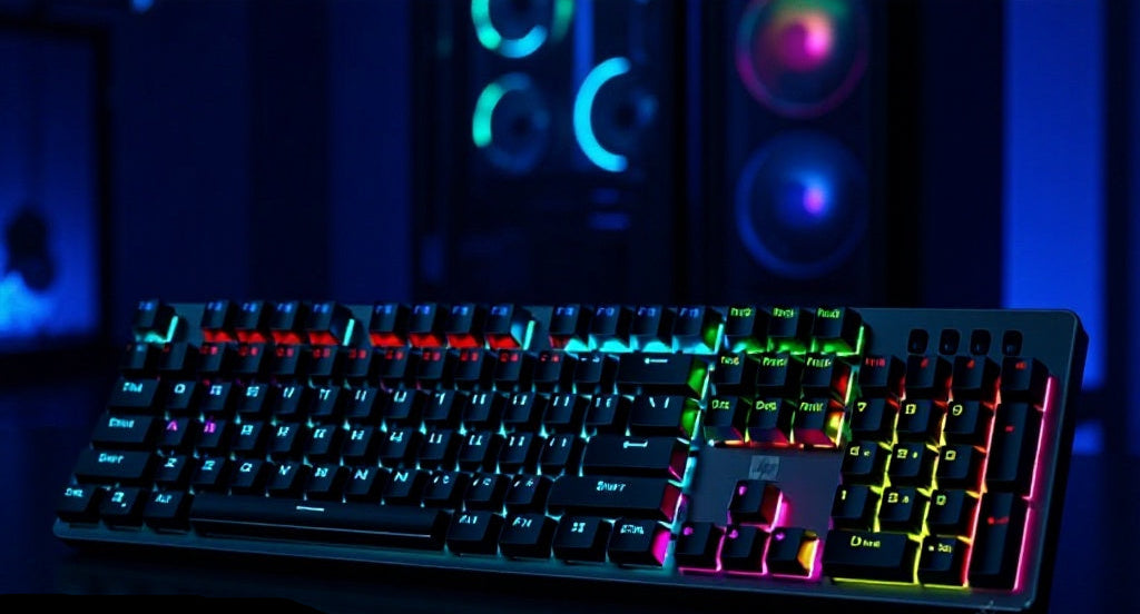 RGB Backlit Mechanical Gaming Keyboard Bowlift