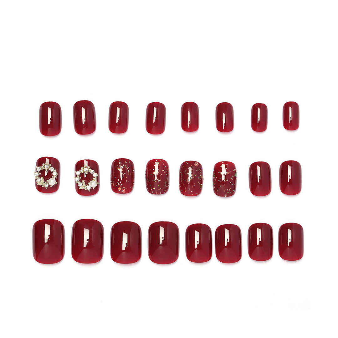 Decorative Glitter Press-On Nails