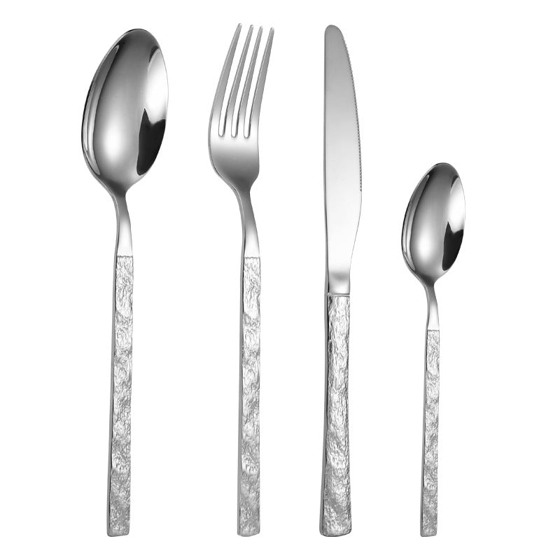 High-quality cutlery set with stylish, textured handle Bowlift