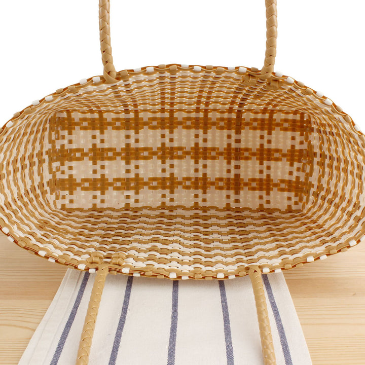 Braided Tote Bag with Stylish Patterns Bowlift