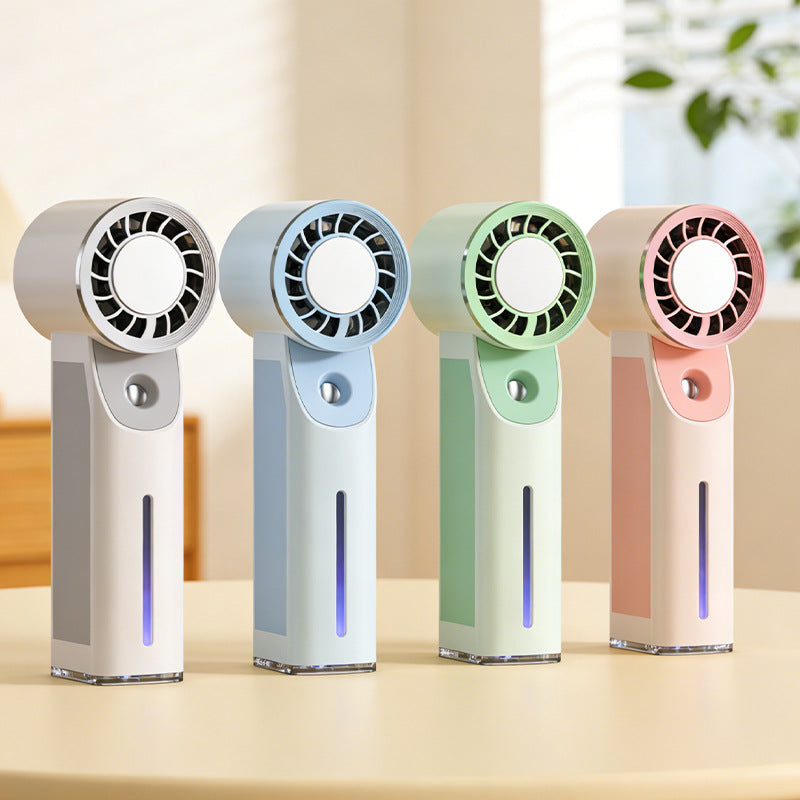 Unisex portable ultrasonic facial spray and mini fan with USB charging function Bowlift