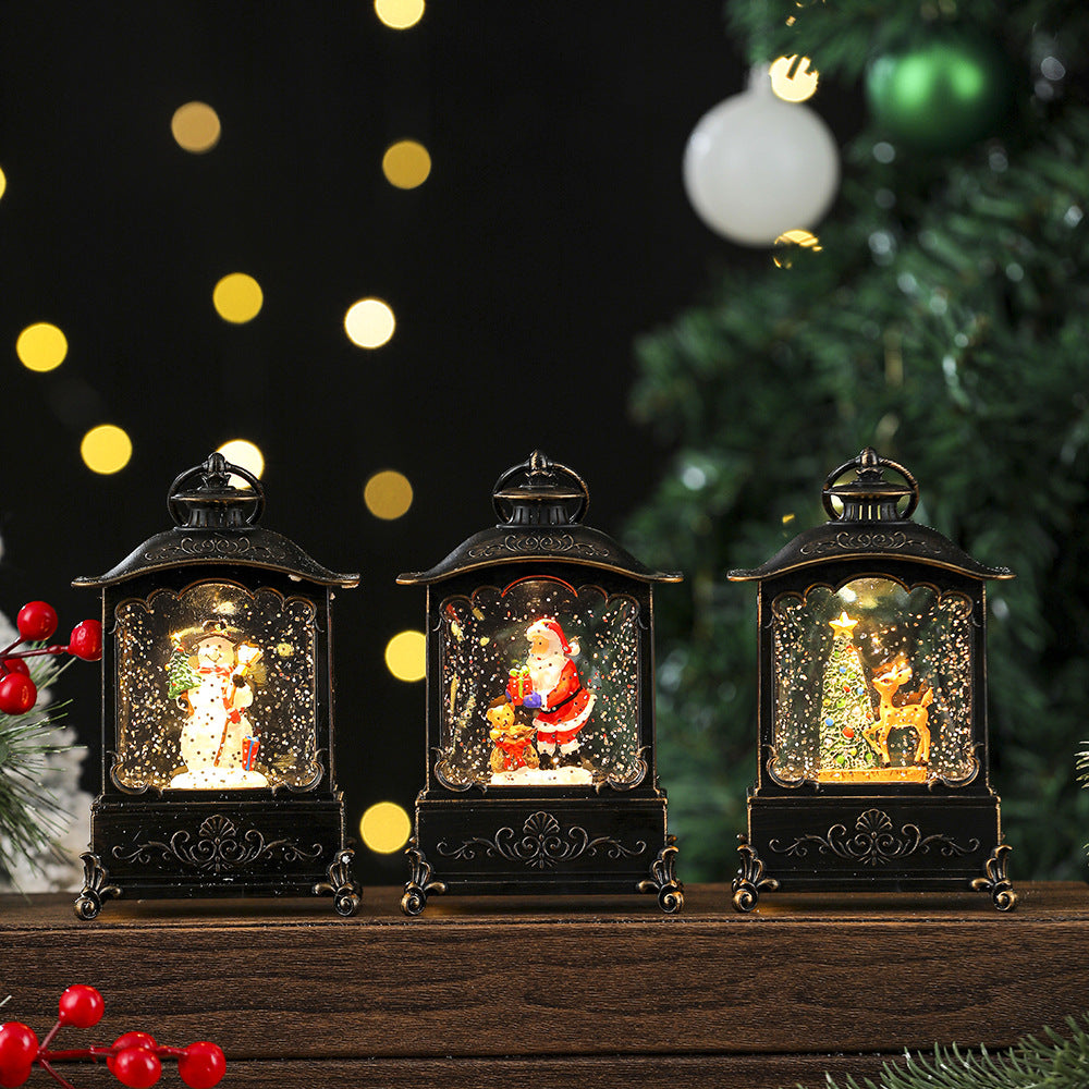 LED Snowman Lantern Decoration Bowlift