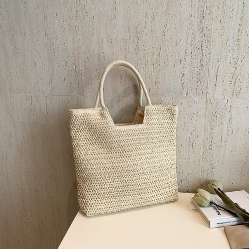Handwoven tote bag with structured weaving Bowlift