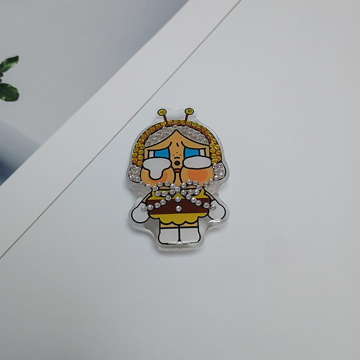 Decorative Rhinestone Character Brooch Bowlift
