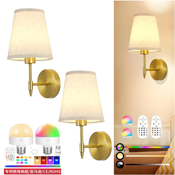 Adjustable Fabric Wall Sconce