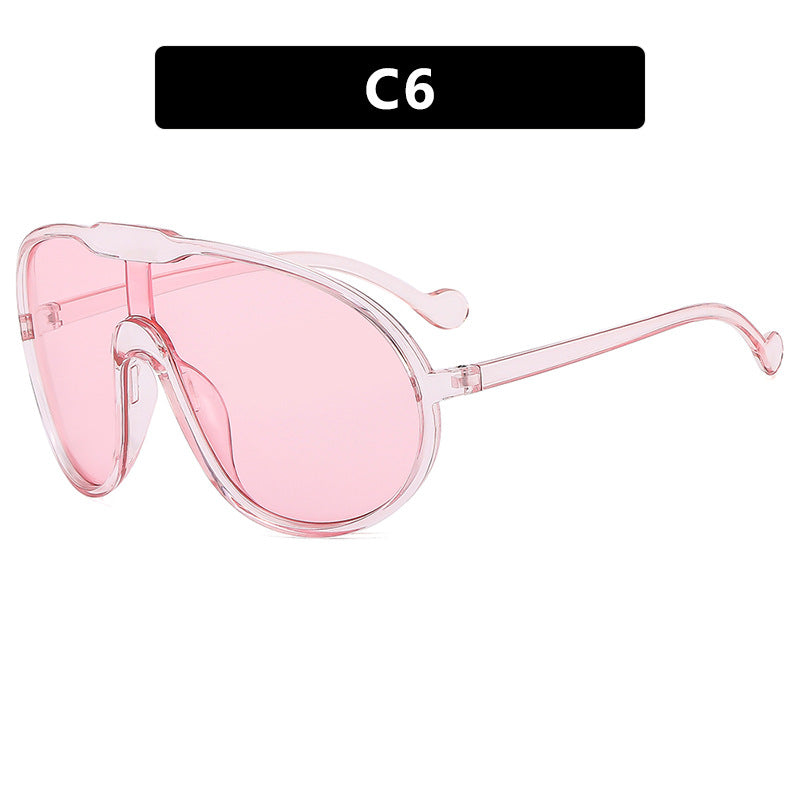 Women's futuristic transparent sunglasses with elegant shape Bowlift
