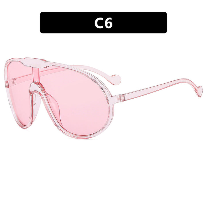 Women's futuristic transparent sunglasses with elegant shape Bowlift