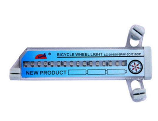 Bicycle LED Spoke Wheel Light Motion-Activated Clip-On Safety Lamp Bowlift