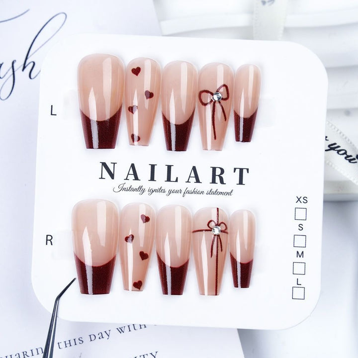 Butterfly-Inspired Stiletto Press-On Nails