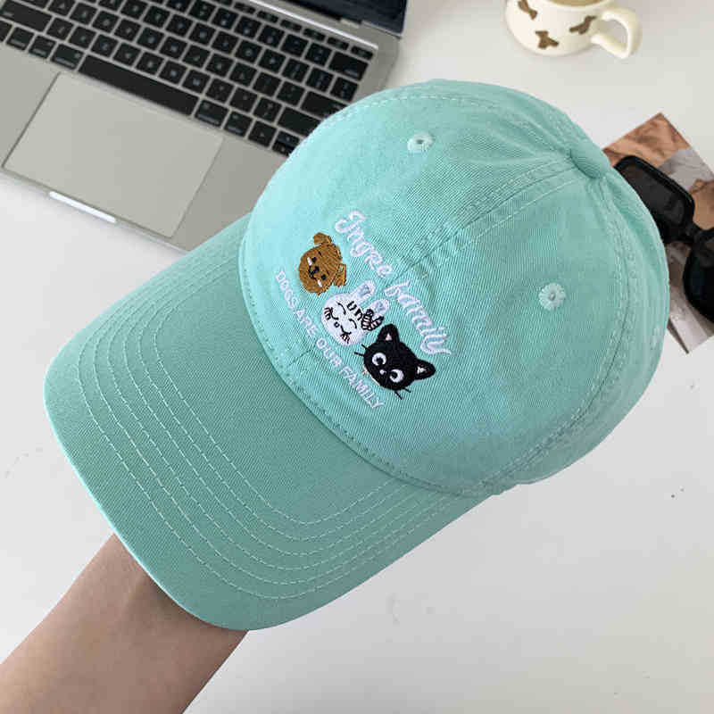 Women's Playful Embroidered Animal Cap Bowlift