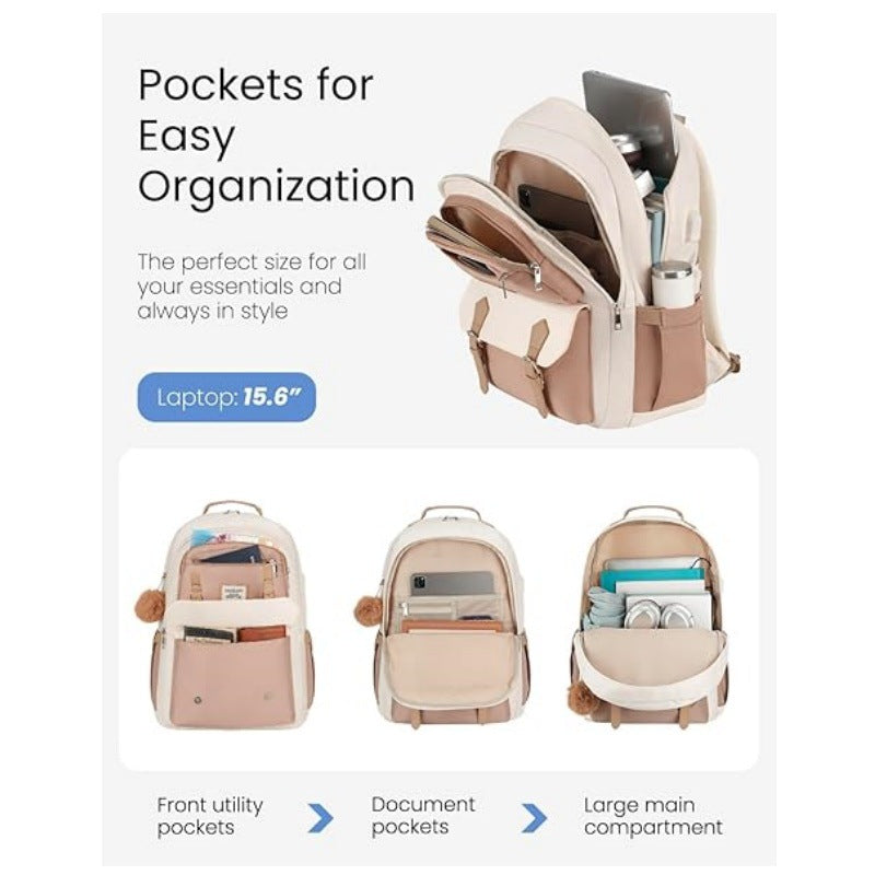 More modern backpack with multiple compartments and stylish detail Bowlift