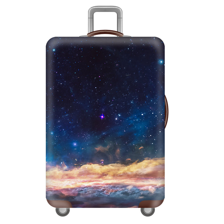 Unisex Hard-shell Suitcase with Impressive Futuristic City Design Bowlift