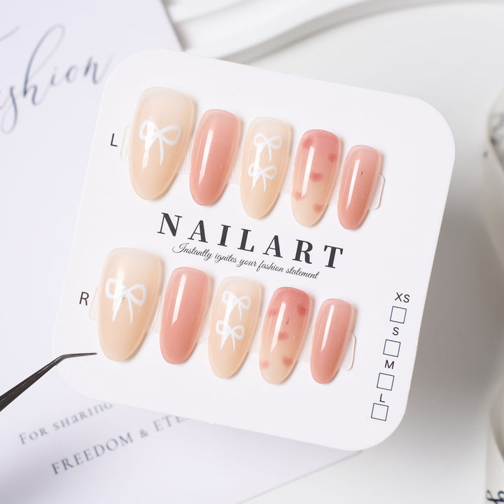 Luxury Ombre Leopard Print Press-On Nail Set Bowlift