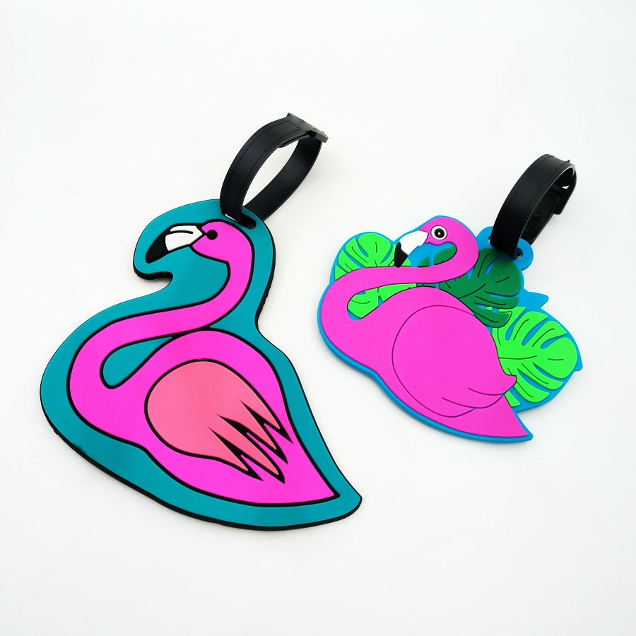 Fun Flamingo-Shaped Luggage Tag Bowlift