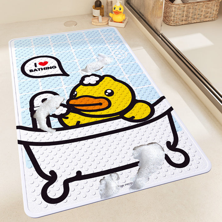 Playful Cartoon Shower Mat Bowlift