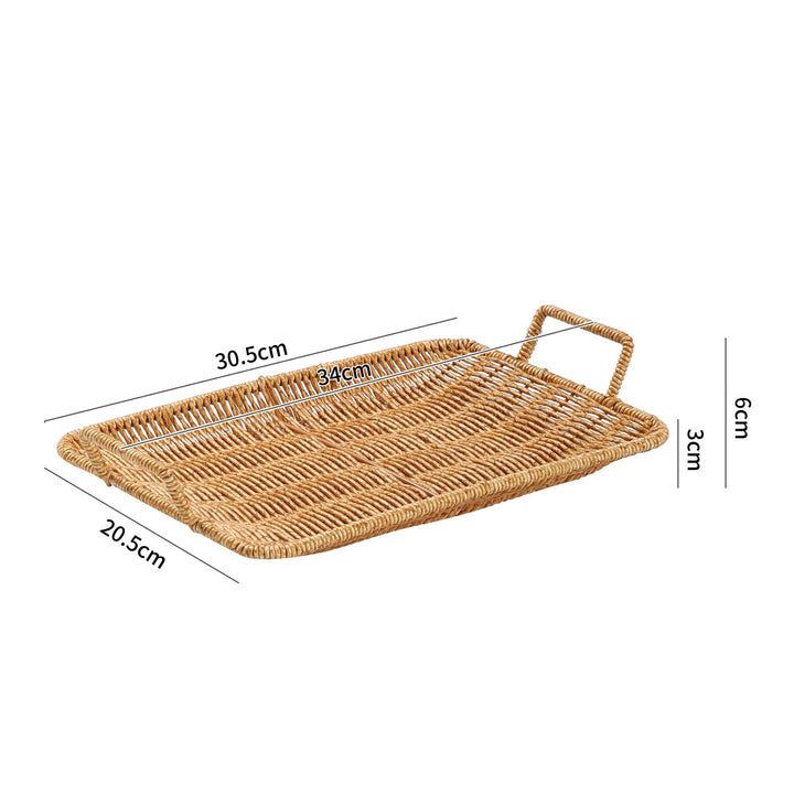 Handwoven Decorative Serving Basket Bowlift