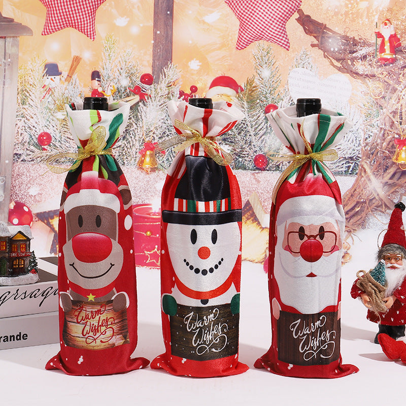 Christmas wine bottle cover Bowlift