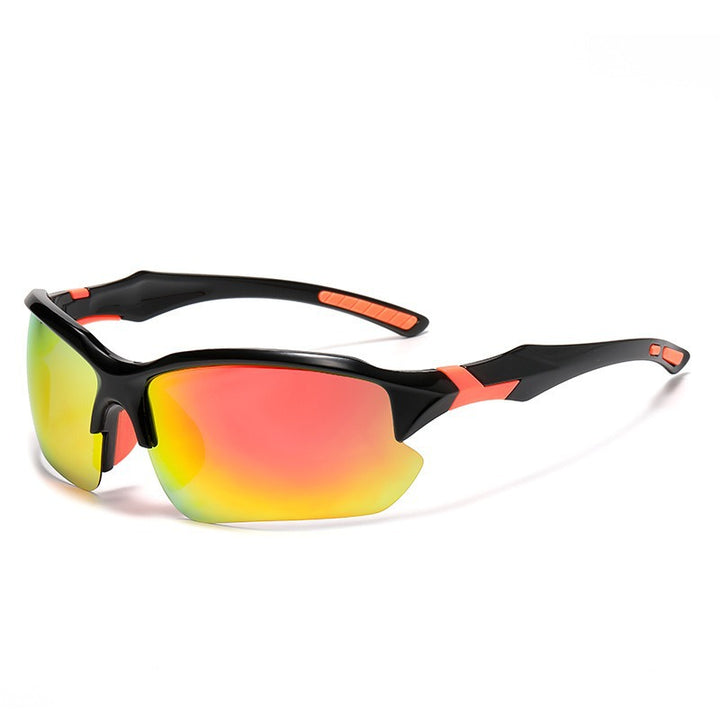 Unisex nan sporty performance sunglasses with semi-rim polarized UV protection anti-slip nose pads Bowlift