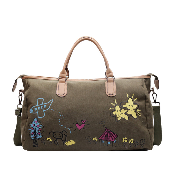 Creative Patterned Travel Duffle Bag Bowlift