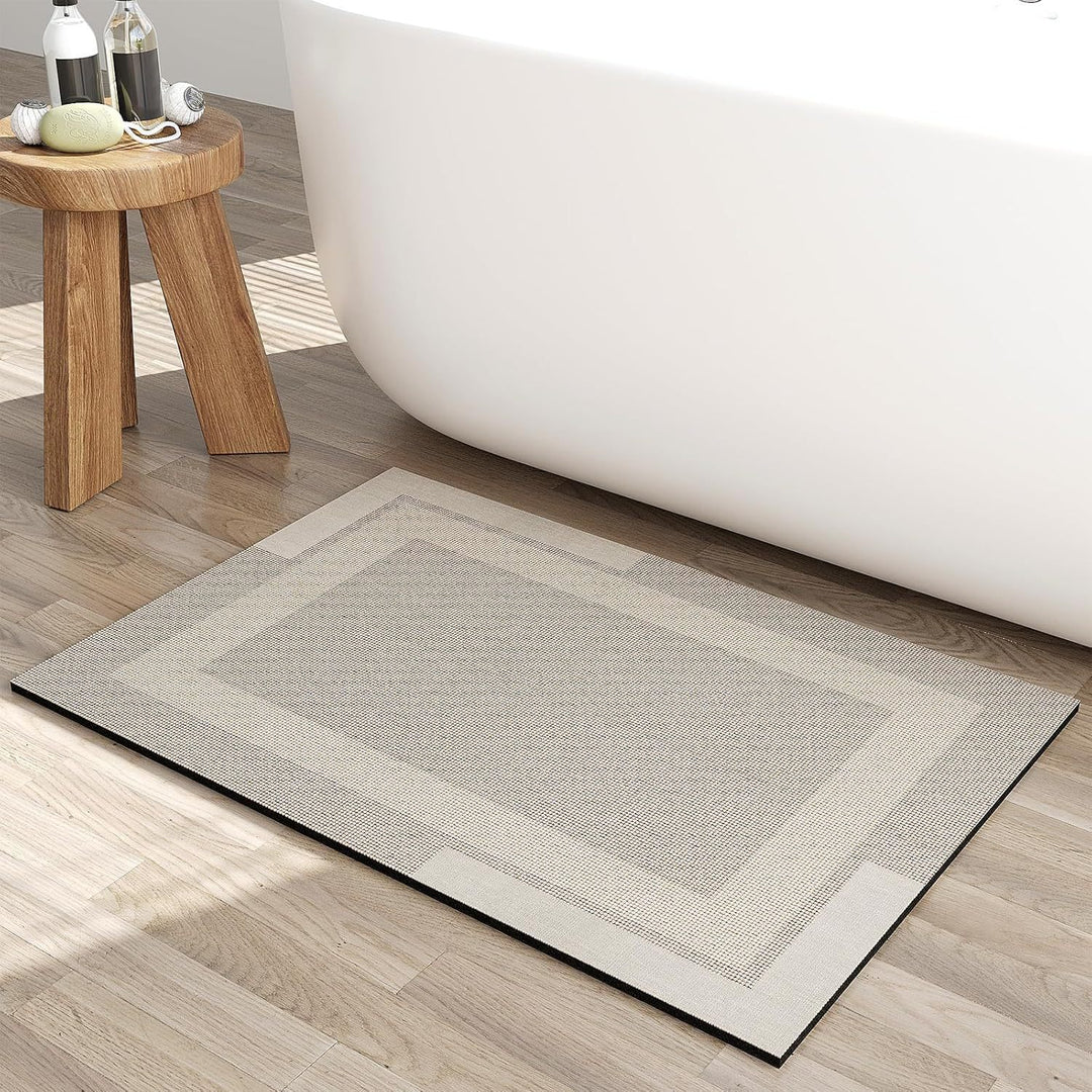 Modern Rectangular Non-Slip Bath Mat Bowlift