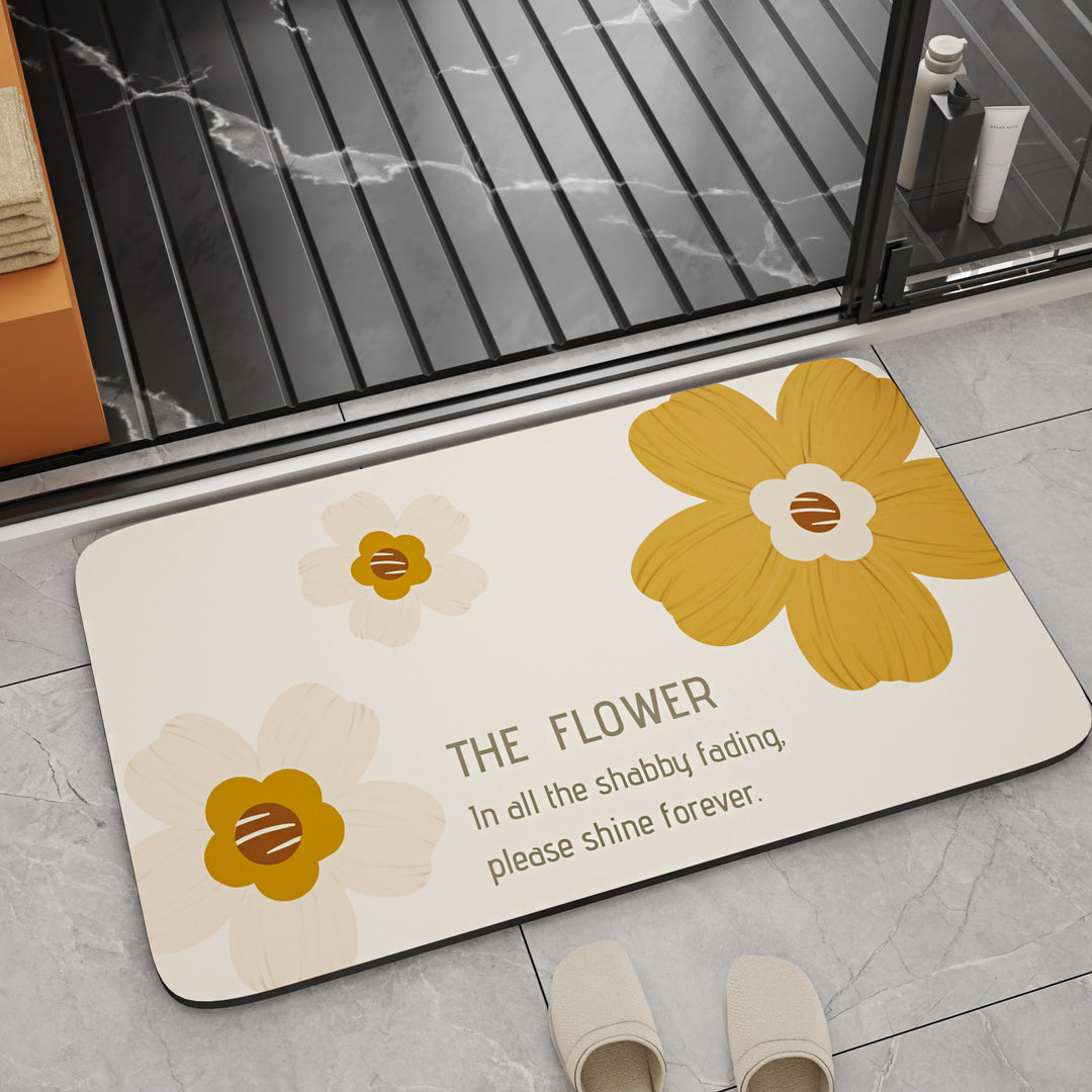 Inspirational Quote Bath Mat Bowlift