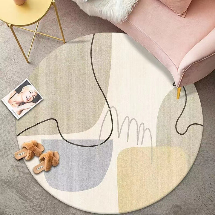 Abstract Modern Area Rug Bowlift
