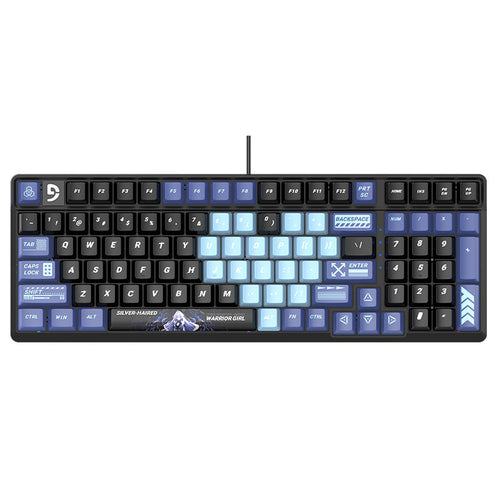 Mechanical Gaming Keyboard with Enhanced Key Response Bowlift