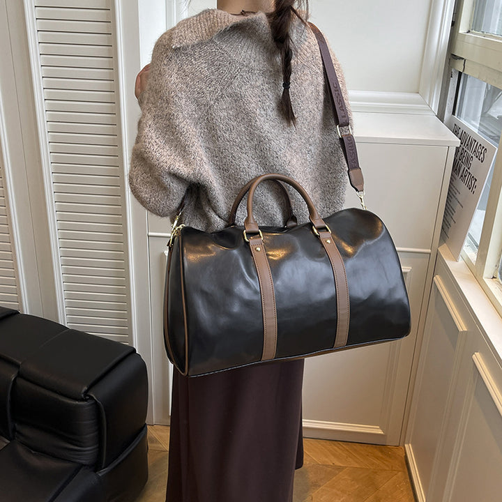Premium Leather Travel Duffle Bag Bowlift