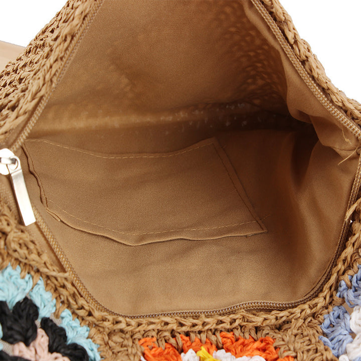 Handmade Shoulder Bag in Modern Patchwork Design Bowlift