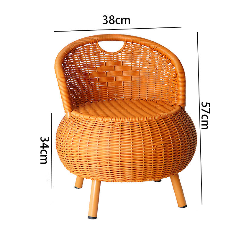 Cozy Rattan Pet Bed Bowlift