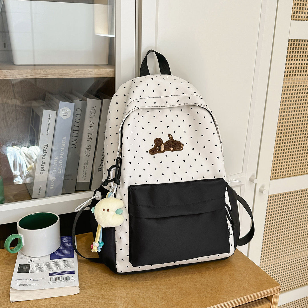 Playful Polka Dot Animated Backpack Bowlift